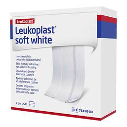 Abbildung: Leukoplast soft white Pflaster 4 cmx5 m Rolle 1 St, Pflaster PZN 15424119