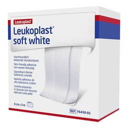 Abbildung: Leukoplast soft white Pflaster 6 cm x5 m Rolle 1 St, Pflaster PZN 15424125