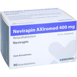 Abbildung: Nevirapin Axiromed 400 mg Retardtabletten 90 St, Retard-Tabletten PZN 15425113