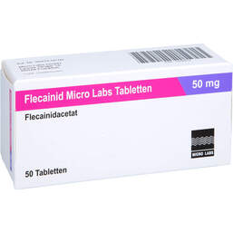 Abbildung: Flecainid Micro Labs 50 mg Tabletten 50 St, Tabletten PZN 15426414