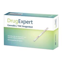 Abbildung: DrugExpert Cannabis / THC Drogentest 50 ng/ml Teststreifen 1 St, Teststreifen PZN 15426555