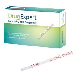 Abbildung: DrugExpert Cannabis / THC Drogentest 25 ng/ml Teststreifen 1 St, Teststreifen PZN 15426578