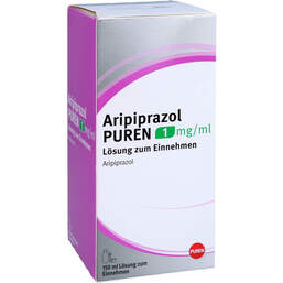 Abbildung: Aripiprazol Puren 1 mg / ml Lösung zum Einnehmen 150 ml, Lösung zum Einnehmen PZN 15433035