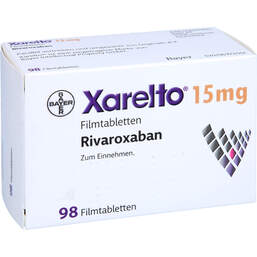 Abbildung: Xarelto 15 mg Filmtabletten 98 St, Filmtabletten PZN 15433791