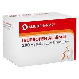 Abbildung: Ibuprofen AL direkt 200 mg Pulver zum Einnehmen Pulver, 20 St PZN 15460718