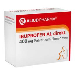 Abbildung: Ibuprofen AL direkt 400 mg Pulver zum Einnehmen Pulver, 20 St PZN 15460724