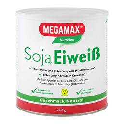 Abbildung: Megamax Soja Eiweiß neutral Pulver Pulver, 750 g PZN 15560058