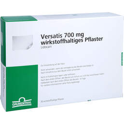 Abbildung: Versatis 700 mg wirkstoffhaltiges Pflaster 30 St, Pflaster PZN 15560271