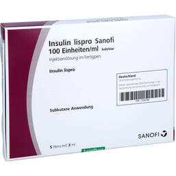 Abbildung: Insulin Lispro Sanofi 100 E / ml Injektionslösung Fertigpen 5X3 ml, Injektionslösung PZN 15560288