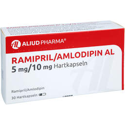 Abbildung: Ramipril / Amlodipin AL 5 mg / 10 mg Hartkapseln 30 St, Hartkapseln PZN 15563476