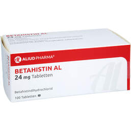 Abbildung: Betahistin AL 24 mg Tabletten 100 St, Tabletten PZN 15563737