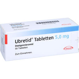 Abbildung: Ubretid Tabletten 5 mg 50 St, Tabletten PZN 15568338
