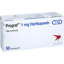 Abbildung: Prograf 1 mg Hartkapseln 50 St, Hartkapseln PZN 15569378