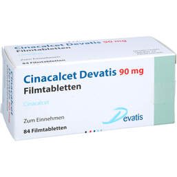 Abbildung: Cinacalcet Devatis 90 mg Filmtabletten 84 St, Filmtabletten PZN 15572067