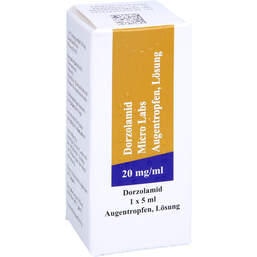 Abbildung: Dorzolamid Micro Labs 20 mg / ml Augentropfen 1X5 ml, Augentropfen PZN 15577314