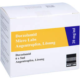 Abbildung: Dorzolamid Micro Labs 20 mg / ml Augentropfen 6X5 ml, Augentropfen PZN 15577366