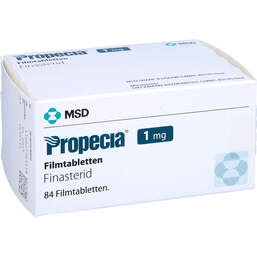 Abbildung: Propecia 1 mg Filmtabletten 84 St, Filmtabletten PZN 15578503