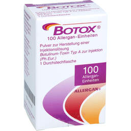 Abbildung: Botox 100 Allergan-Einheiten Pulver zur Herstellung einer Injektionslösung 1 St, Pulver zur Herstellung einer Injektionslösung PZN 15579193