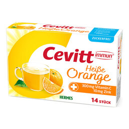 Abbildung: Cevitt immun heiße Orange zuckerfrei Granulat Granulat, 14 St PZN 15581965