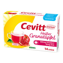 Abbildung: Cevitt immun heißer Granatapfel zuckerfrei Granulat Granulat, 14 St PZN 15581971