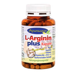 Abbildung: Ayursana L-Argininkapseln plus 120 St, Kapseln PZN 15583786