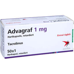 Abbildung: Advagraf 1 mg Hartkapseln retardiert 50 St, Retard-Kapseln PZN 15584550
