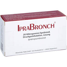 Abbildung: Iprabronch 20 µg / Sprühstoß Druckgasinhalation Lösung  1X10 ml, Dosieraerosol PZN 15586715
