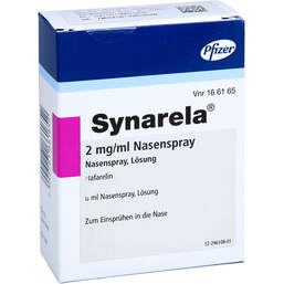 Abbildung: Synarela 2 mg / ml Nasenspray 8 ml, Nasenspray PZN 15607943