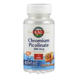 Abbildung: Chrom Picolinat 200 µg Activmelt Sublingualtabletten 120 St, Sublingualtabletten PZN 15612401