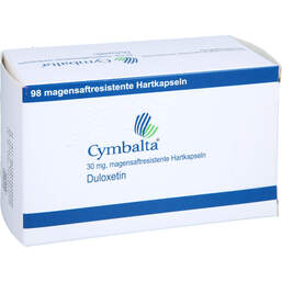 Abbildung: Cymbalta 30 mg magensaftresistente Hartkapseln 98 St, Magensaftresistente Hartkapseln PZN 15612447