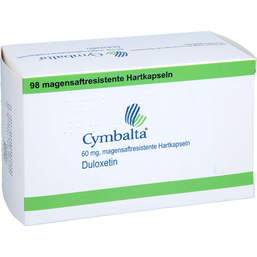 Abbildung: Cymbalta 60 mg magensaftresistente Hartkapseln 98 St, Magensaftresistente Hartkapseln PZN 15612453