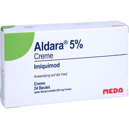 Abbildung: Aldara 5% Creme Sachets 24 St, Creme PZN 15619751