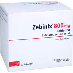 Abbildung: Zebinix 800 mg Tabletten 90 St, Tabletten PZN 15620116