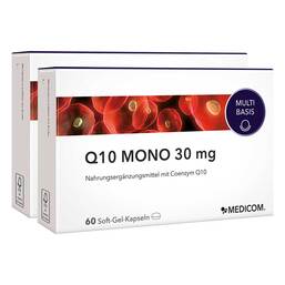 Abbildung: Q10 Mono 30 mg Weichkapseln 2X60 St, Weichkapseln PZN 15621222