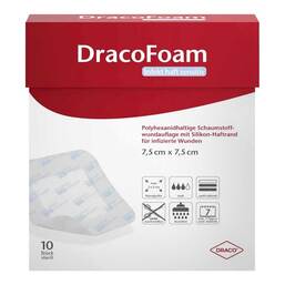 Abbildung: Dracofoam Infekt haft sensitiv Wundauf.10x10 cm 10 St, Verband PZN 15623304