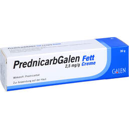 Abbildung: Prednicarbgalen Fett 2,5 mg / g Creme 30 g, Creme PZN 15629525
