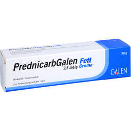 Abbildung: Prednicarbgalen Fett 2,5 mg / g Creme 50 g, Creme PZN 15629554