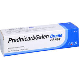 Abbildung: Prednicarbgalen 2,5 mg / g Creme 30 g, Creme PZN 15629614