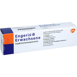 Abbildung: Engerix-B Erwachsene Injektionssuspension in einer Fertigspritze 1 St, Injektionssuspension PZN 15629755