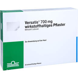 Abbildung: Versatis 700 mg wirkstoffhaltiges Pflaster 20 St, Pflaster PZN 15631580