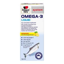 Abbildung: Doppelherz Omega-3 Liquid system Flüssigkeit, 150 ml PZN 15638381