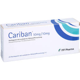 Abbildung: Cariban 10 mg / 10 mg Hartkapseln mit veränderter Wirkstofffreisetzung 24 St, Hartkapseln mit veränderter Wirkstofffreisetzung PZN 15638659