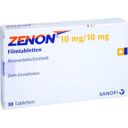 Abbildung: Zenon 10 mg / 10 mg Filmtabletten 30 St, Filmtabletten PZN 15638719