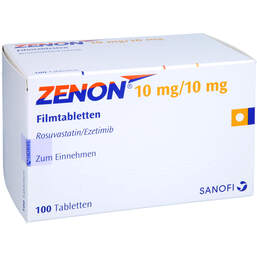 Abbildung: Zenon 10 mg / 10 mg Filmtabletten 100 St, Filmtabletten PZN 15638725