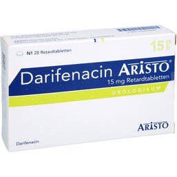 Abbildung: Darifenacin Aristo 15 mg Retardtabletten 28 St, Retard-Tabletten PZN 15640596