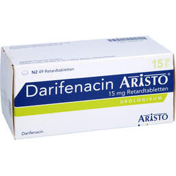 Abbildung: Darifenacin Aristo 15 mg Retardtabletten 49 St, Retard-Tabletten PZN 15640610