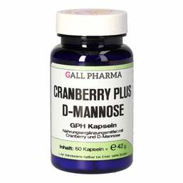 Abbildung: Cranberry Plus D-Mannose GPH Kapseln 60 St, Kapseln PZN 15657088