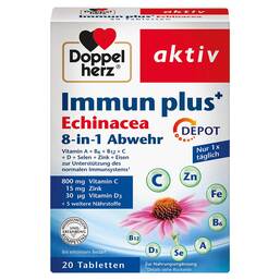 Abbildung: Doppelherz Immun plus Echinacea Depot Tabletten Tabletten, 20 St PZN 15657415
