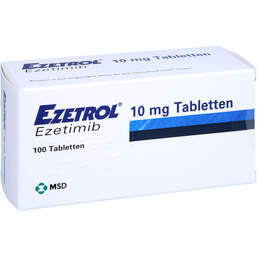 Abbildung: Ezetrol 10 mg Tabletten 100 St, Tabletten PZN 15658219