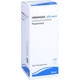 Abbildung: Hemangiol 3,75 mg / ml Lösung zum Einnehmen 120 ml, Lösung zum Einnehmen PZN 15735032